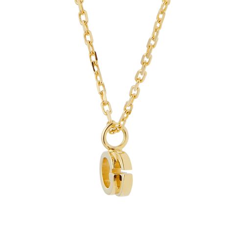 gucci 18ct gold running necklace|More.